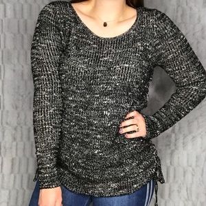 NEW American Eagle Lace Up Sides Marled Sweater